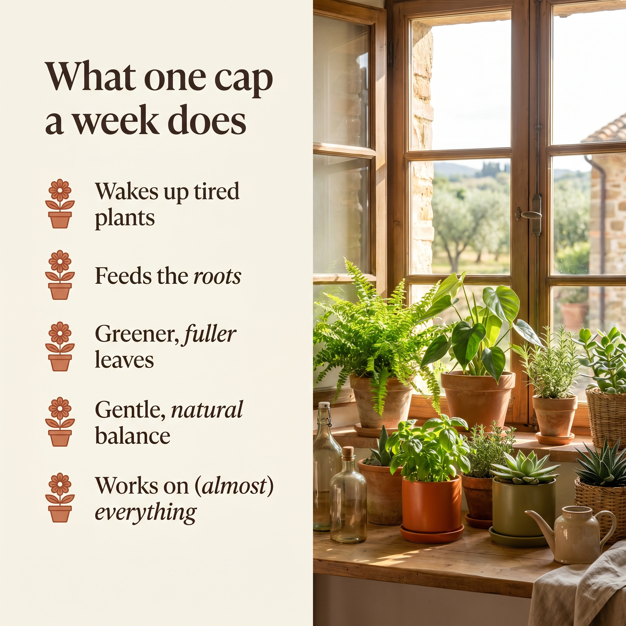 Nonna Rosa's Plant Tonic — Liquid Houseplant Food & Reviver