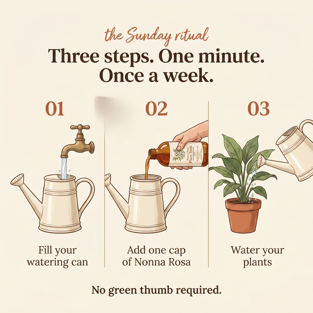 Nonna Rosa's Plant Tonic — Liquid Houseplant Food & Reviver