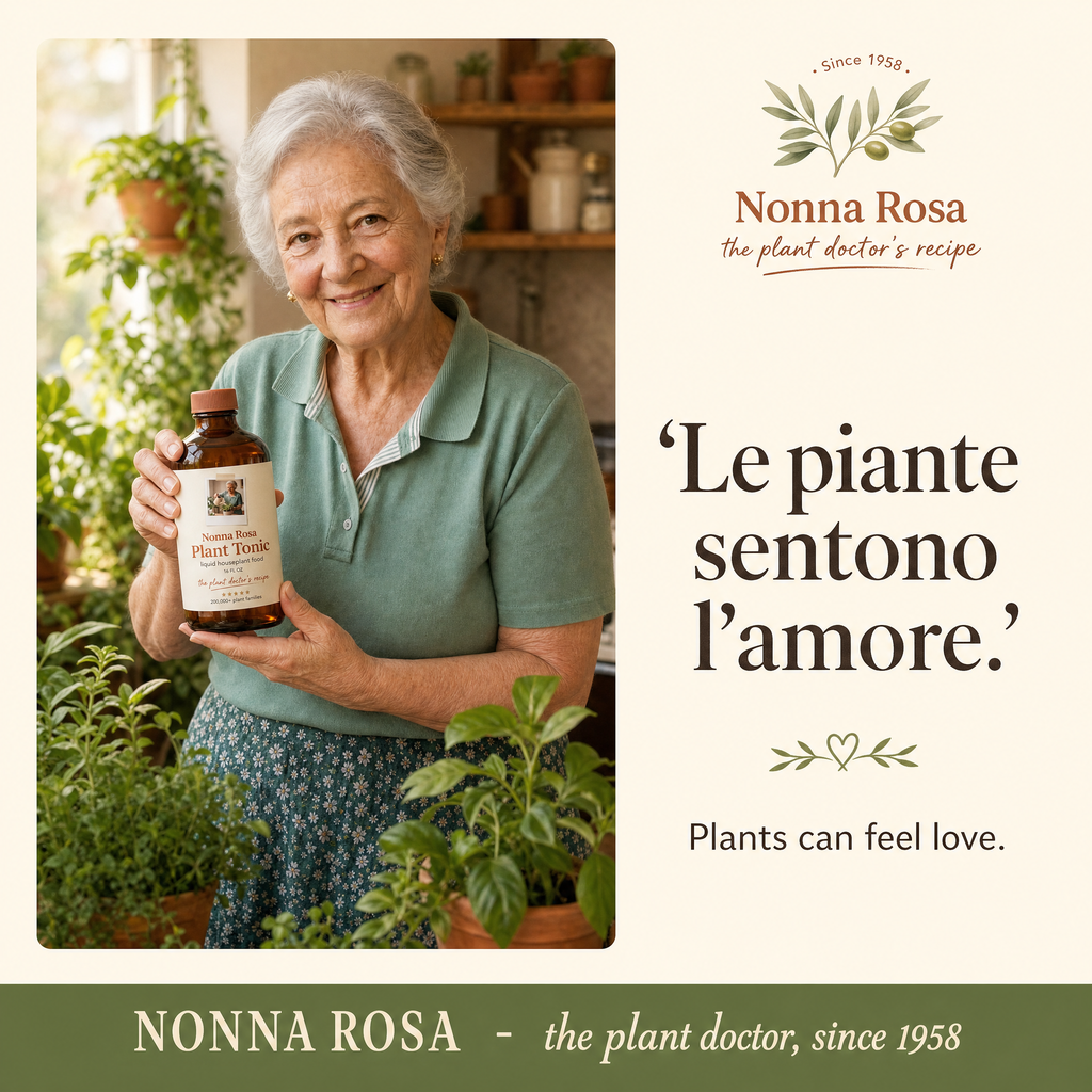 Nonna Rosa's Plant Tonic — Liquid Houseplant Food & Reviver