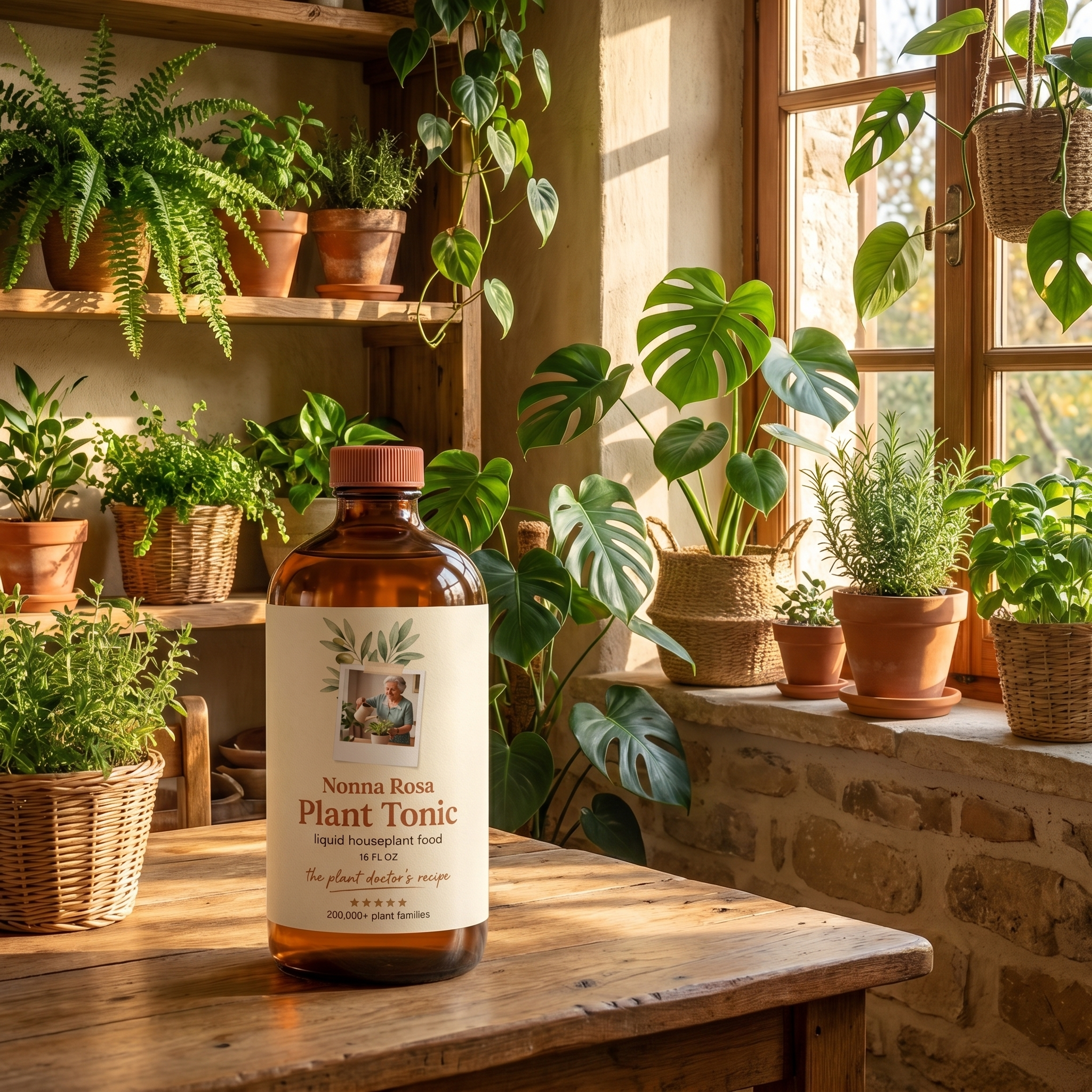 Nonna Rosa's Plant Tonic — Liquid Houseplant Food & Reviver